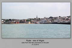 Ryde from the pier - 31.5.2013
