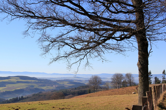 Horizons des Monts du Beaujolais (Rhone, France)