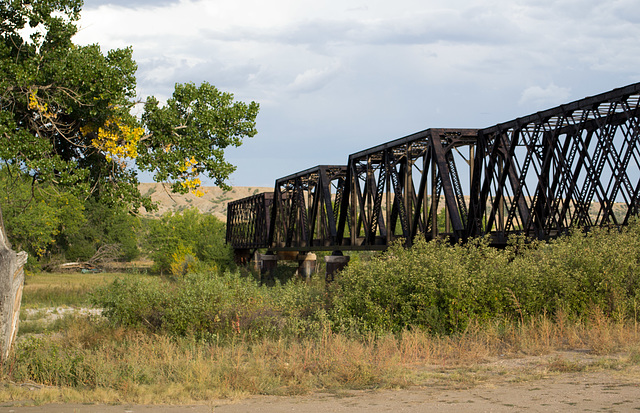 Wasta, SD railroad bridge (0314)