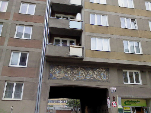 Mosaic on Building, Brno, Moravia (CZ), 2012