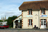 Bayeux Bus Station with Bayeux Cathedral - Sept 2010