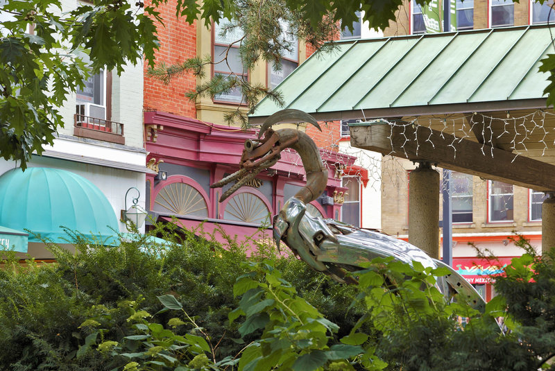 Great Metal Bird – Ithaca Commons, State Street, Ithaca, New York