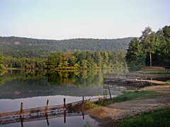 Reflection - Lake and dock