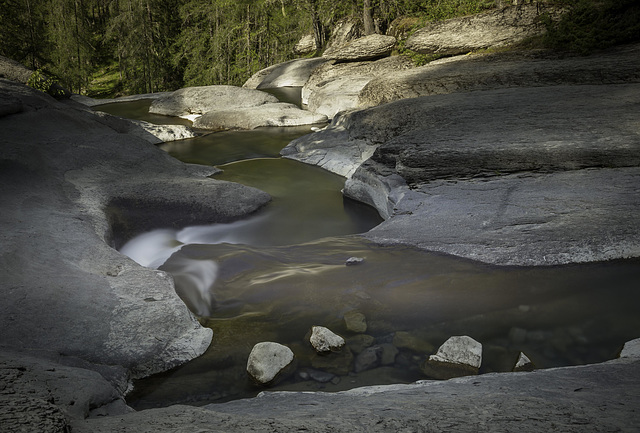 Eau en vitesse lente