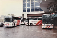 Bus Éireann coaches at Busáras, Dublin - 11 May 1996