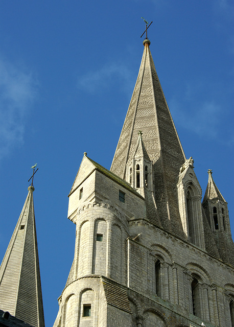 North Medieval Tower at Bayeux Cathedral - Sept 2010