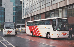 Bus Éireann PL111 (90 D 46354) (UK: G842 RNC) and VP16 (96 D 25740) outside Busáras in Dublin - 11 May 1996