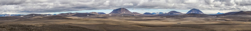 Panorama Hágöngur from Kistualda