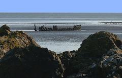 Shipwreck off Dhoon Beach