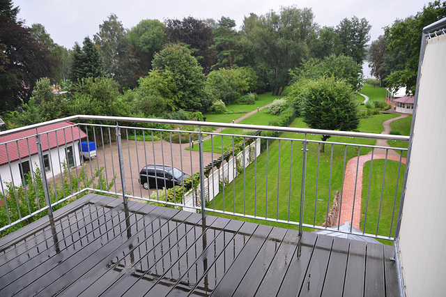 My hotel room in Malchow – balcony