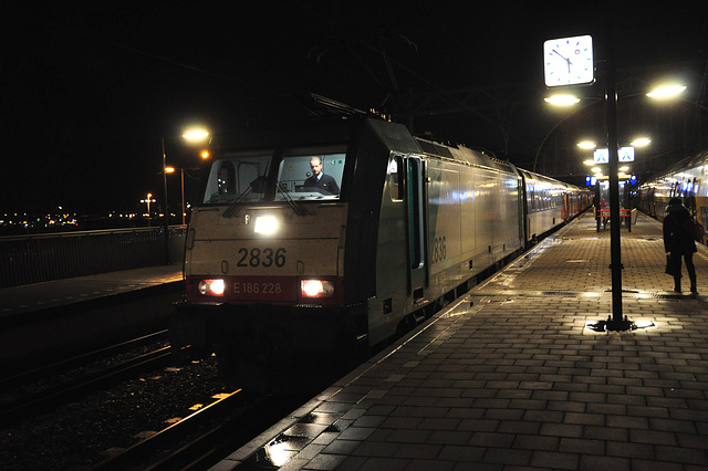 Train to Brussels ready to depart