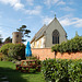 Parish Church from the Queens Head Inn, Bramfield, Suffolk
