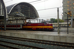 EETC loc 1254 with international train at Amsterdam Central Station