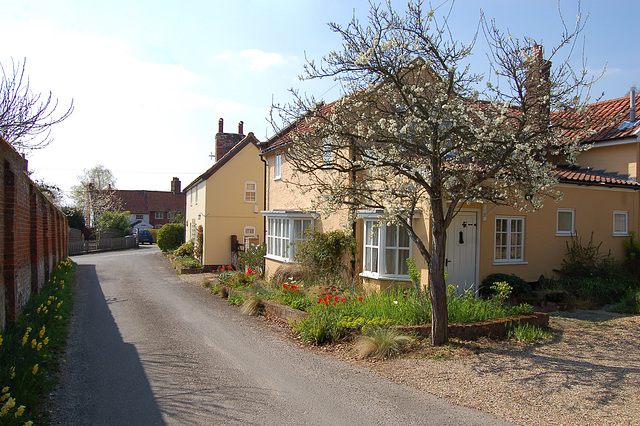 Church Lane, Bromeswell, Suffolk - Looking west south west