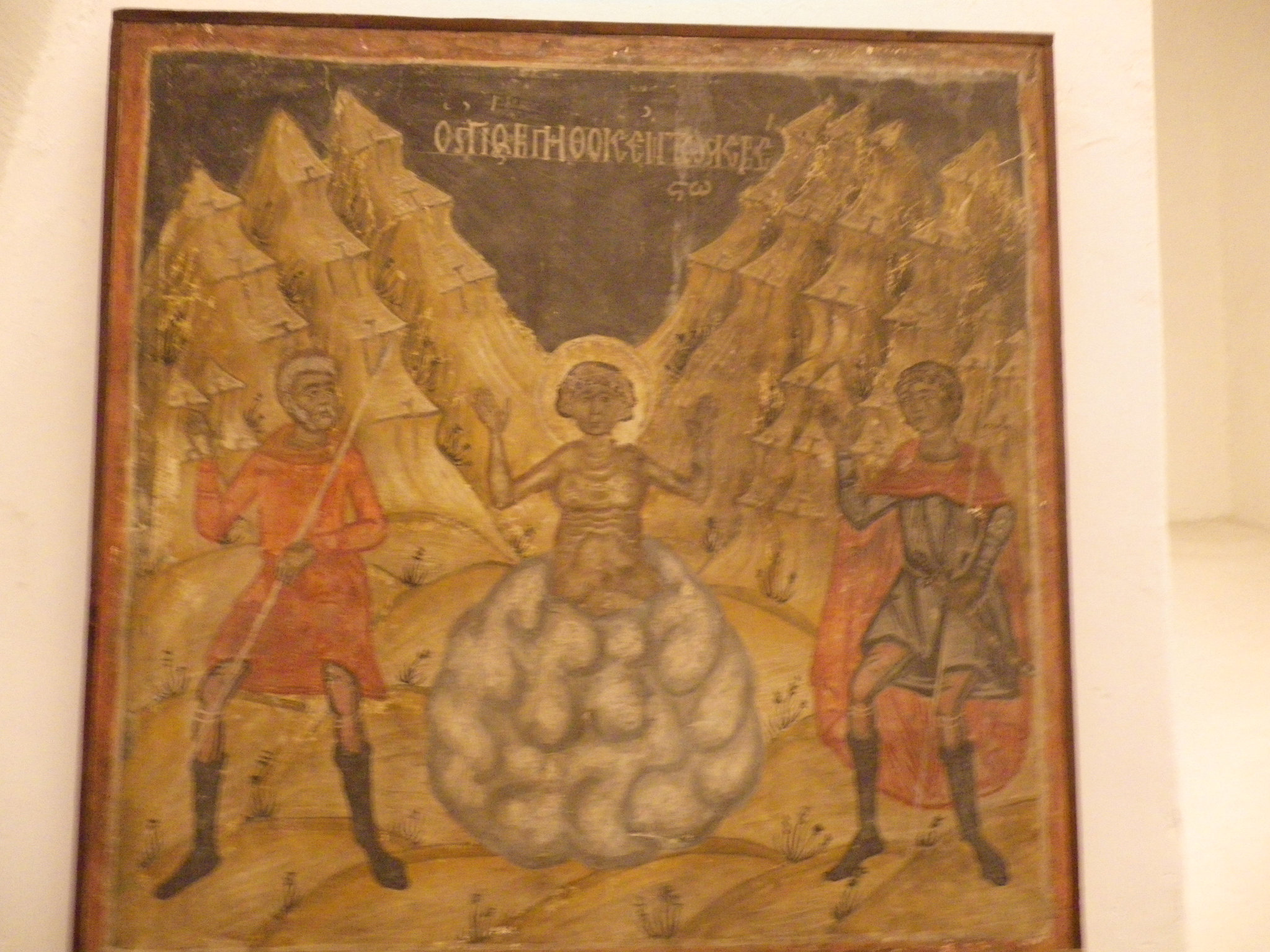 Musée national d'archéologie : un saint résiste à la tentation.