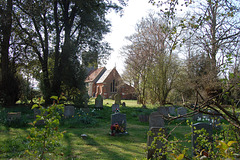 Church Lane. Bromeswell Church from the east.