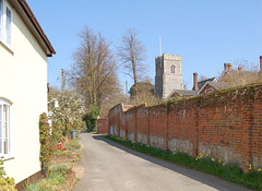 Church Lane. Bromeswell. Suffolk