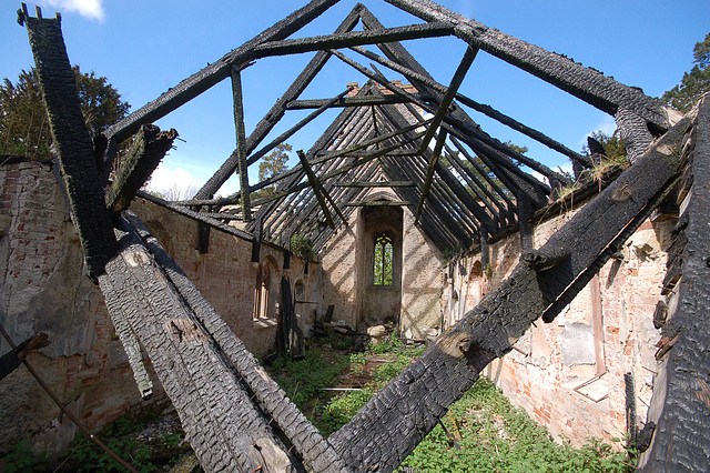 St Wandregesilius, Bixley, Norfolk (Burnt 2004)