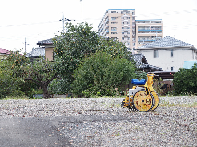 Yellow wheel chair