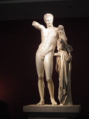 Hermes holding the baby Dionysos