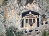 Lycian  tomb in the face of the cliff