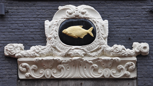 Gable stone The Gilded Bream