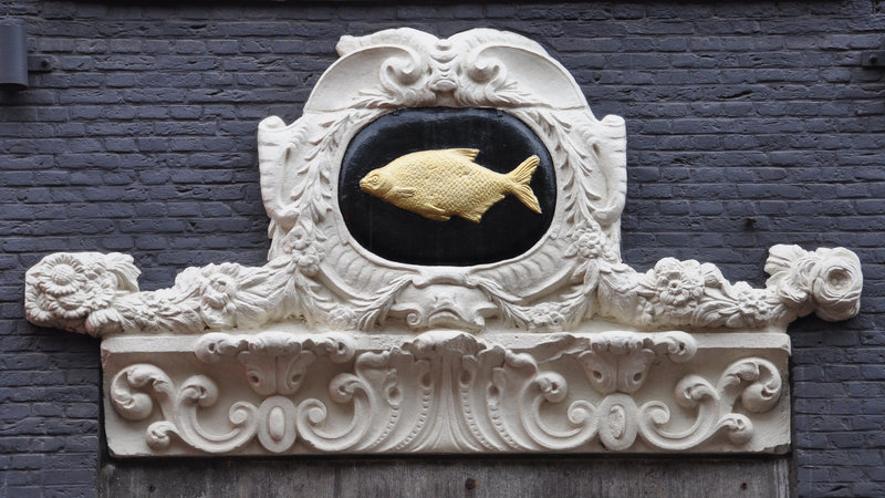 Gable stone The Gilded Bream