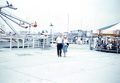 Satellite Jets and Merry-Go-Round, Hunt's Pier, Wildwood, N.J.