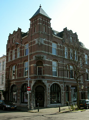 Corner building in The Hague