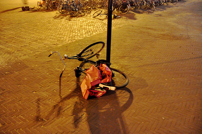 Fallen-down bike