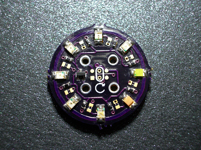 Single-color-LED Coat Button variant