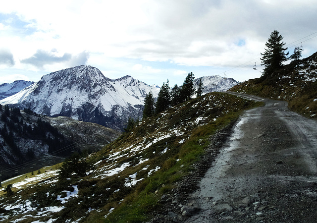 Wanderweg oberhalb v.Damüls