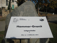 Schlunkendorf - Hammergranit / Hinweistafel