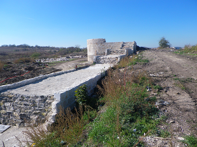 Abrittus : la muraille sud.