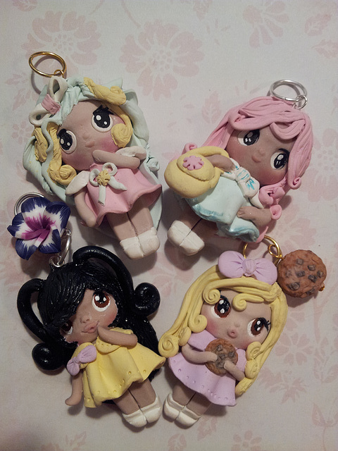 polymer clay doll charms