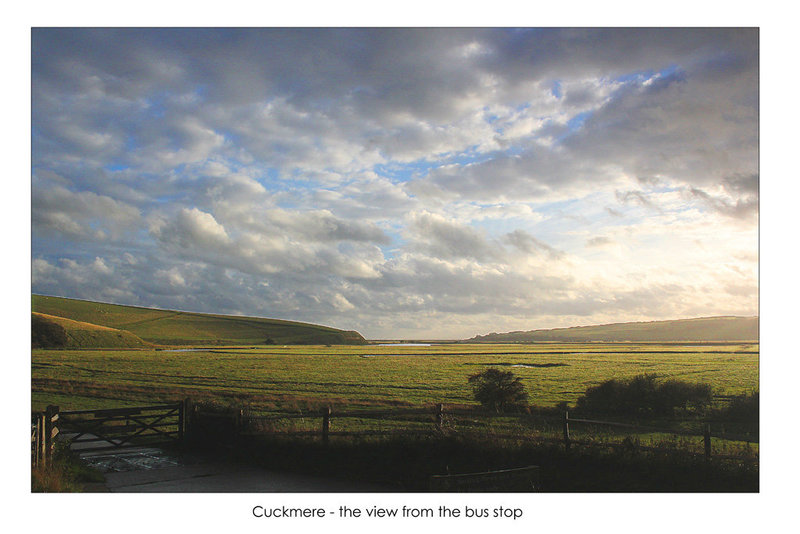 Cuckmere - the view from the bus stop - 30.10.2013