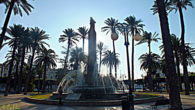 Fontaine de la place a Mellila ( enclave espagnole)