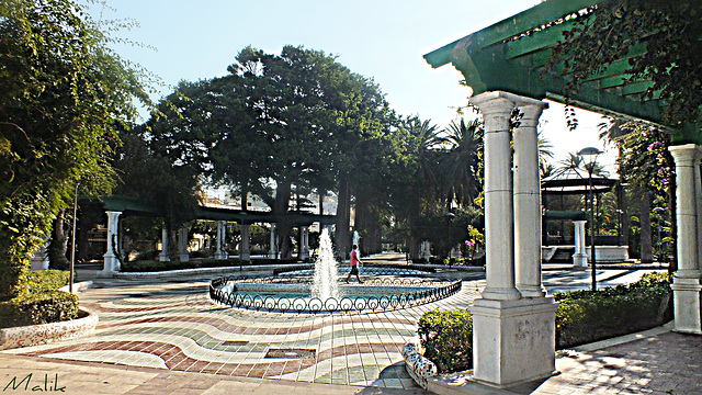 Jardin de la place de Mellila.