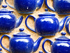 The blue teapot wall