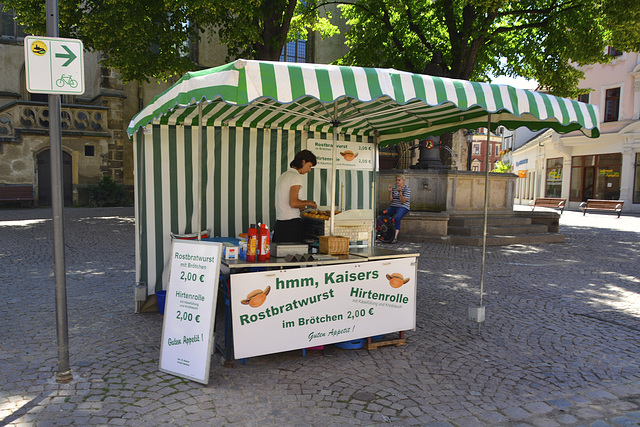 Meißen 2013 – Hmm, Kaisers Rostbratwurst und Hirtenrolle