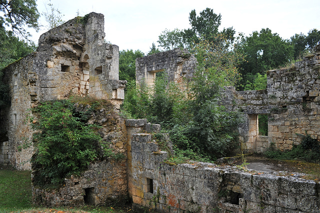 Ruines du logis de l'abbé commendataire de Boschaud