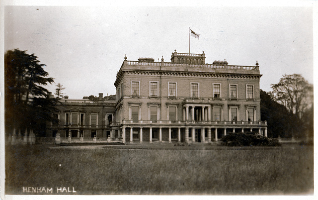 Henham Hall, Suffolk (Demolished c1953)