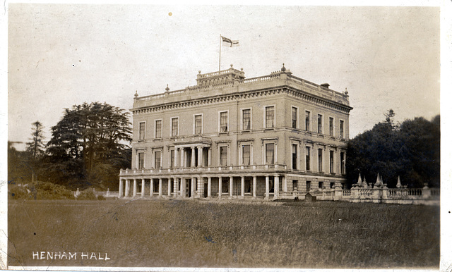 Henham Hall, Suffolk (Demolished c1953)