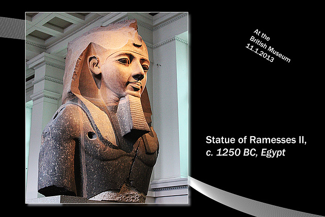 Ramesses II c 1250BC - The British Museum - London - 11.4.2013