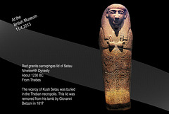 Setau coffin lid Thebes 1230 - The British Museum - London - 11.4.2013