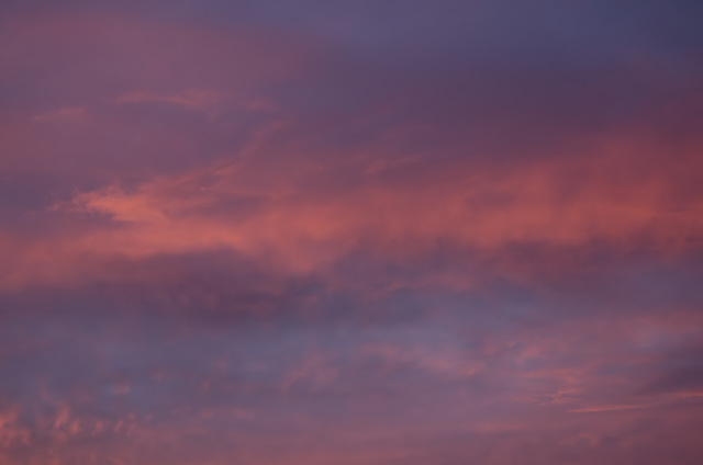 Pink Clouds an Island