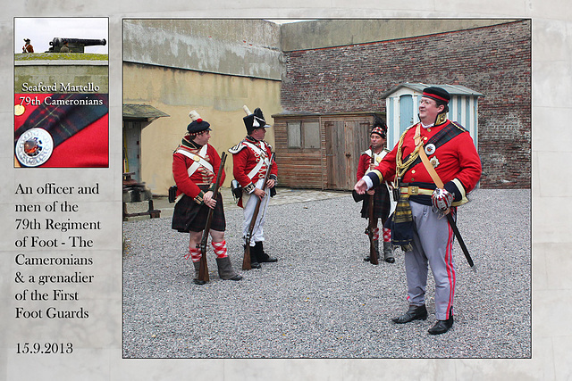 Cameronians & Foot Guard at Seaford Martello - 15.9.2013