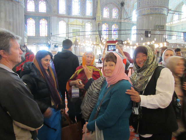 Interior of the Blue Mosque