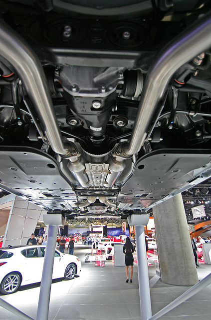 Under Some Car at the LA Auto Show (3673)