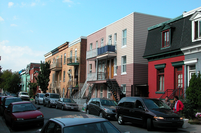 Montreal images: staircases and colours